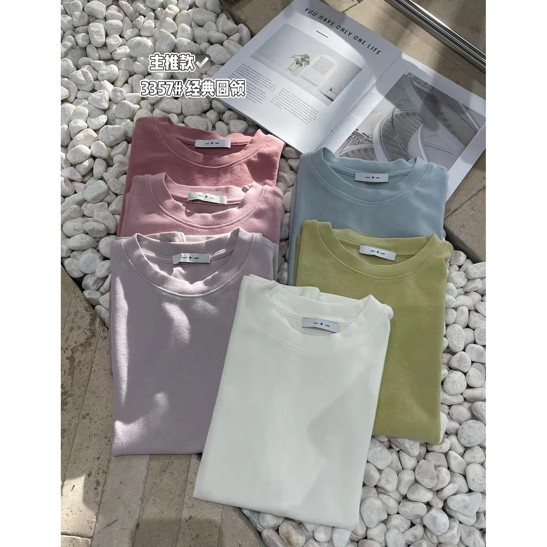 闰熙6-简约修身柔软短袖T恤T#3357
