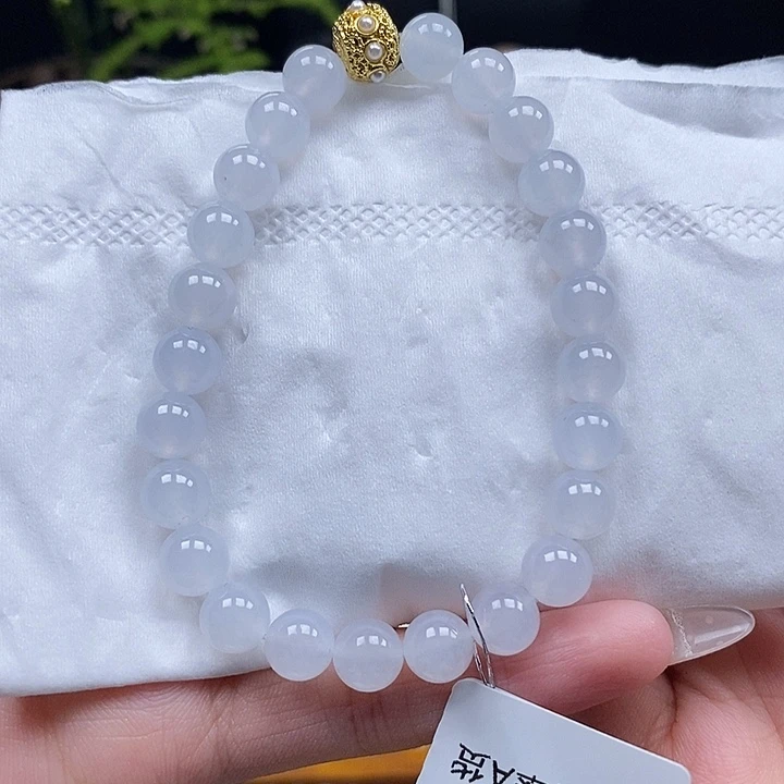 翡翠挂件未镶嵌伊*?珠链