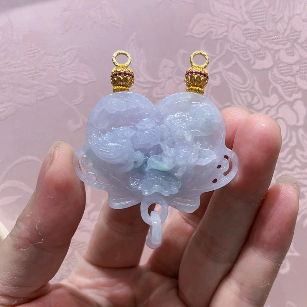 吊坠(赠链)合金翡翠代编织