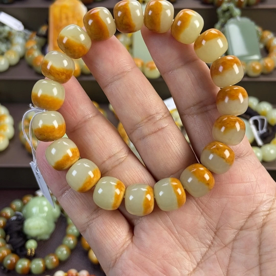 用***8未镶嵌手串透闪石质玉