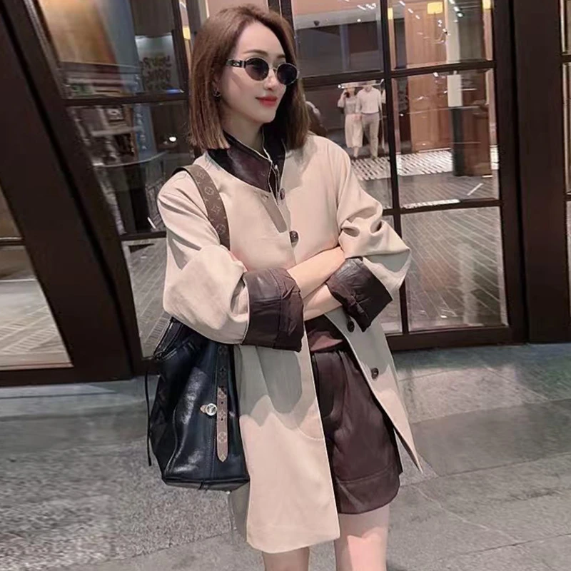 高级感时尚风衣外套女2025秋冬新款宽松显瘦洋气减龄气质休闲上衣