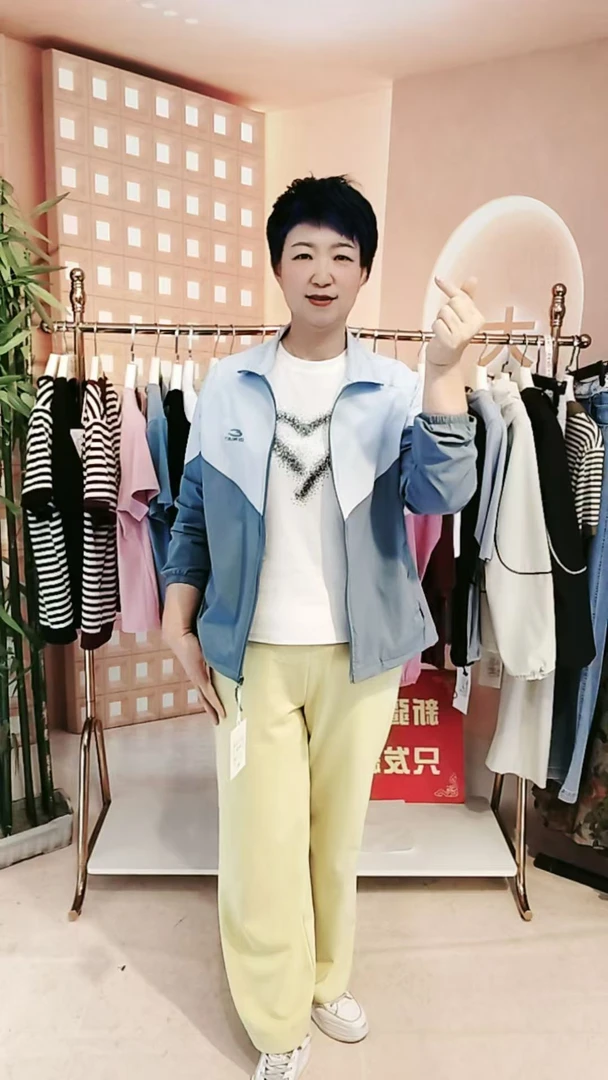 8819双色拼无帽款防晒外套女士春款运动时尚休闲百搭无帽潮流