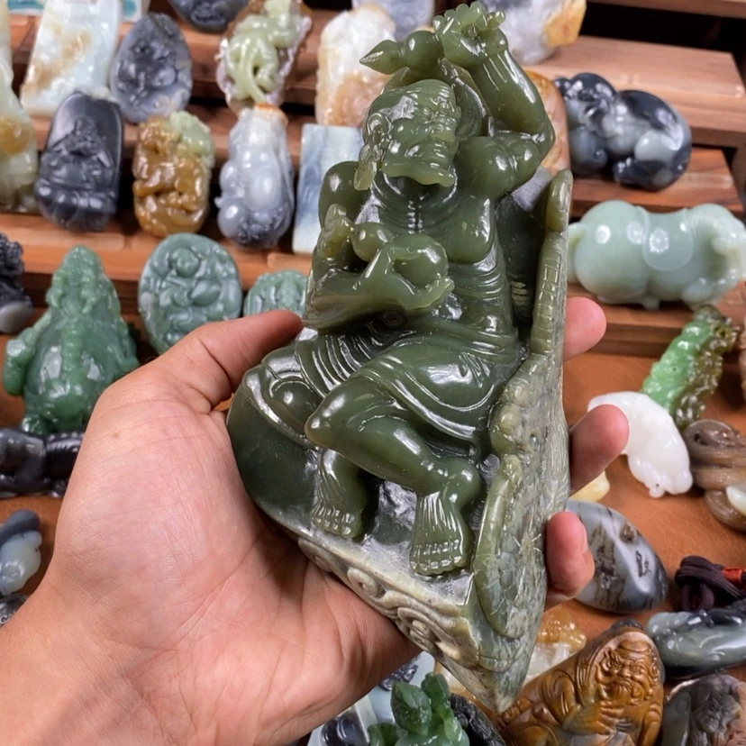 【闪购商品】未镶嵌和田玉把件幸****湾