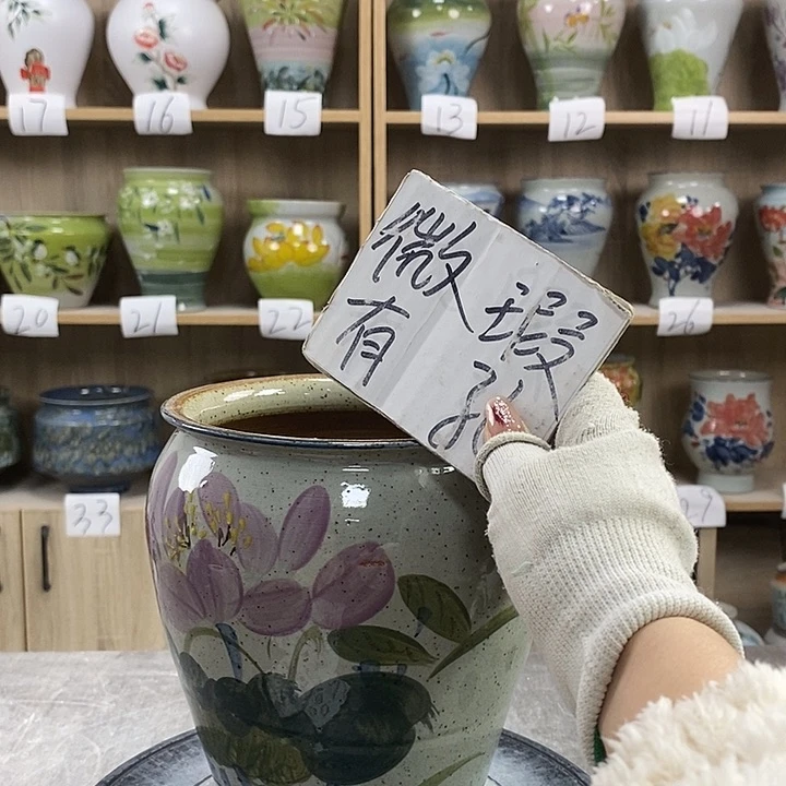 缸13xc景德镇陶瓷花盆