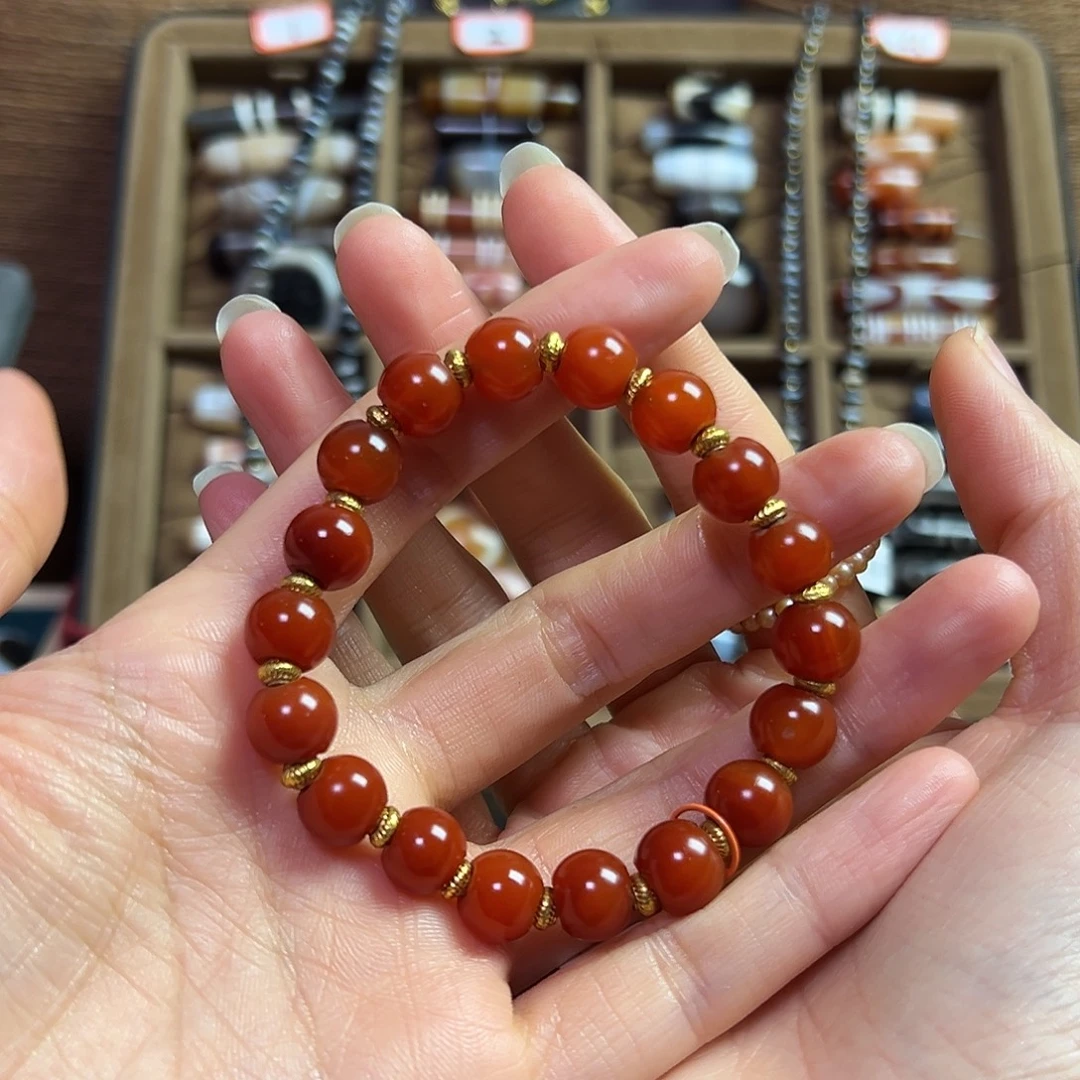 石英石纯铜手串儿