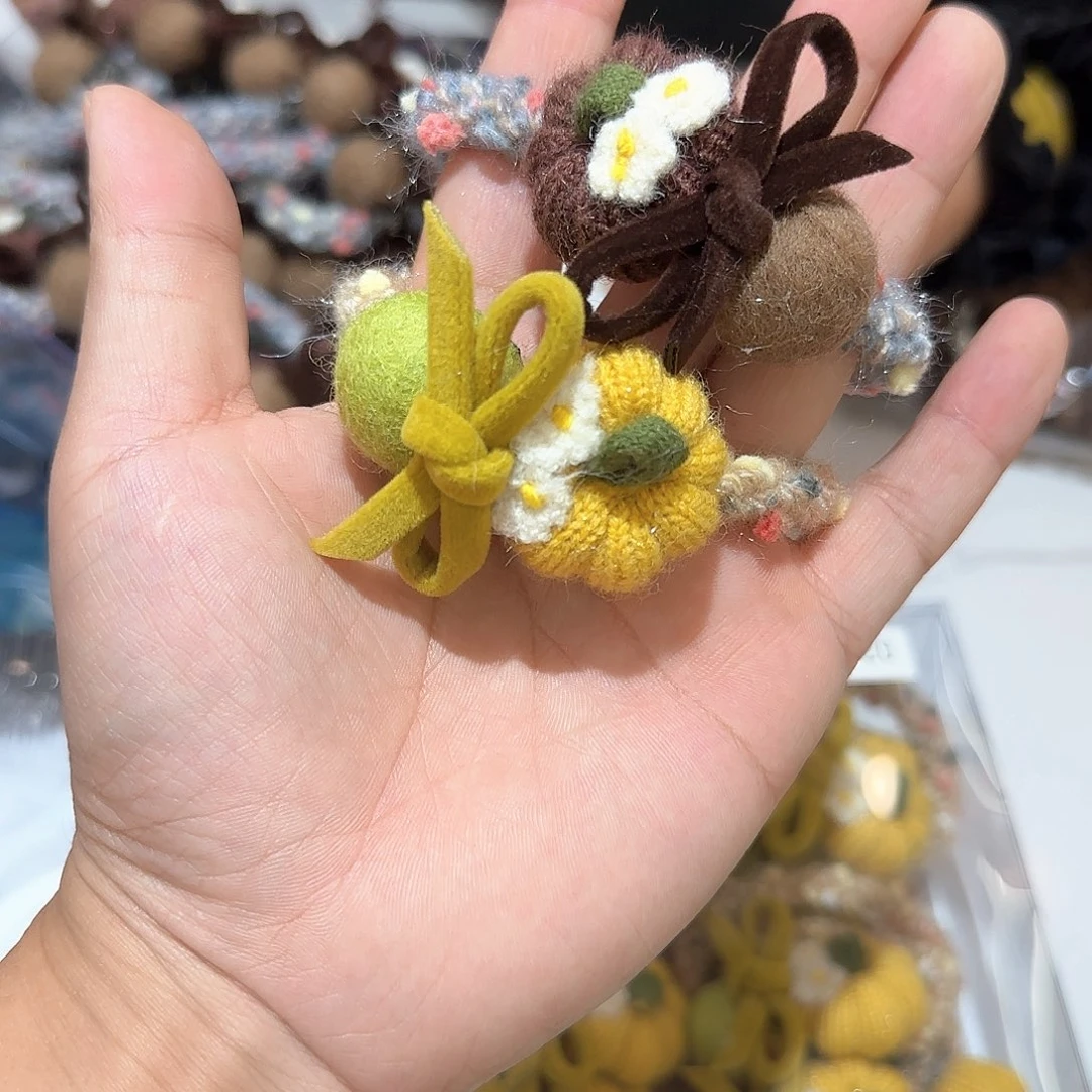 布艺非金属Z06南瓜发绳2个