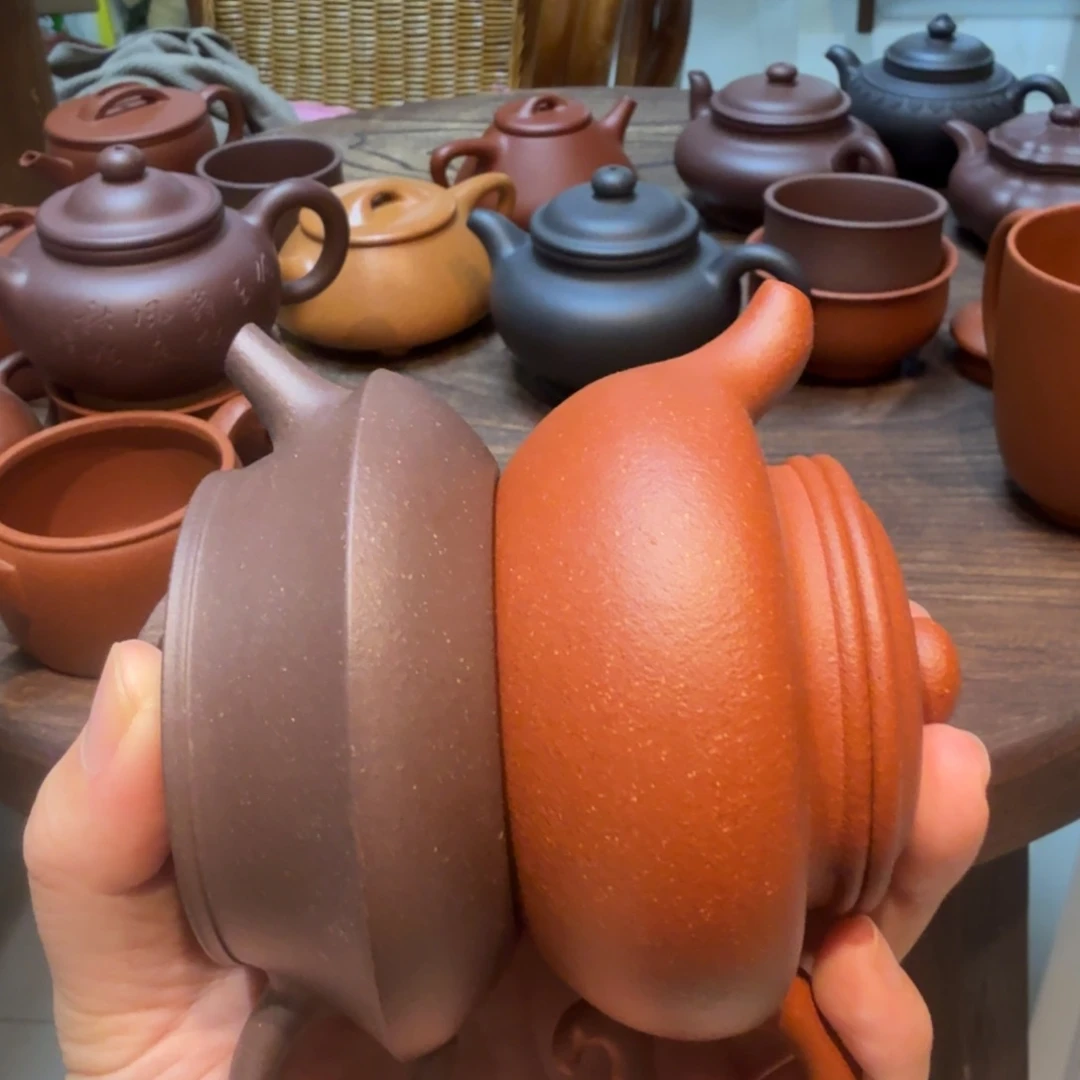 紫砂茶壶天青➕红降