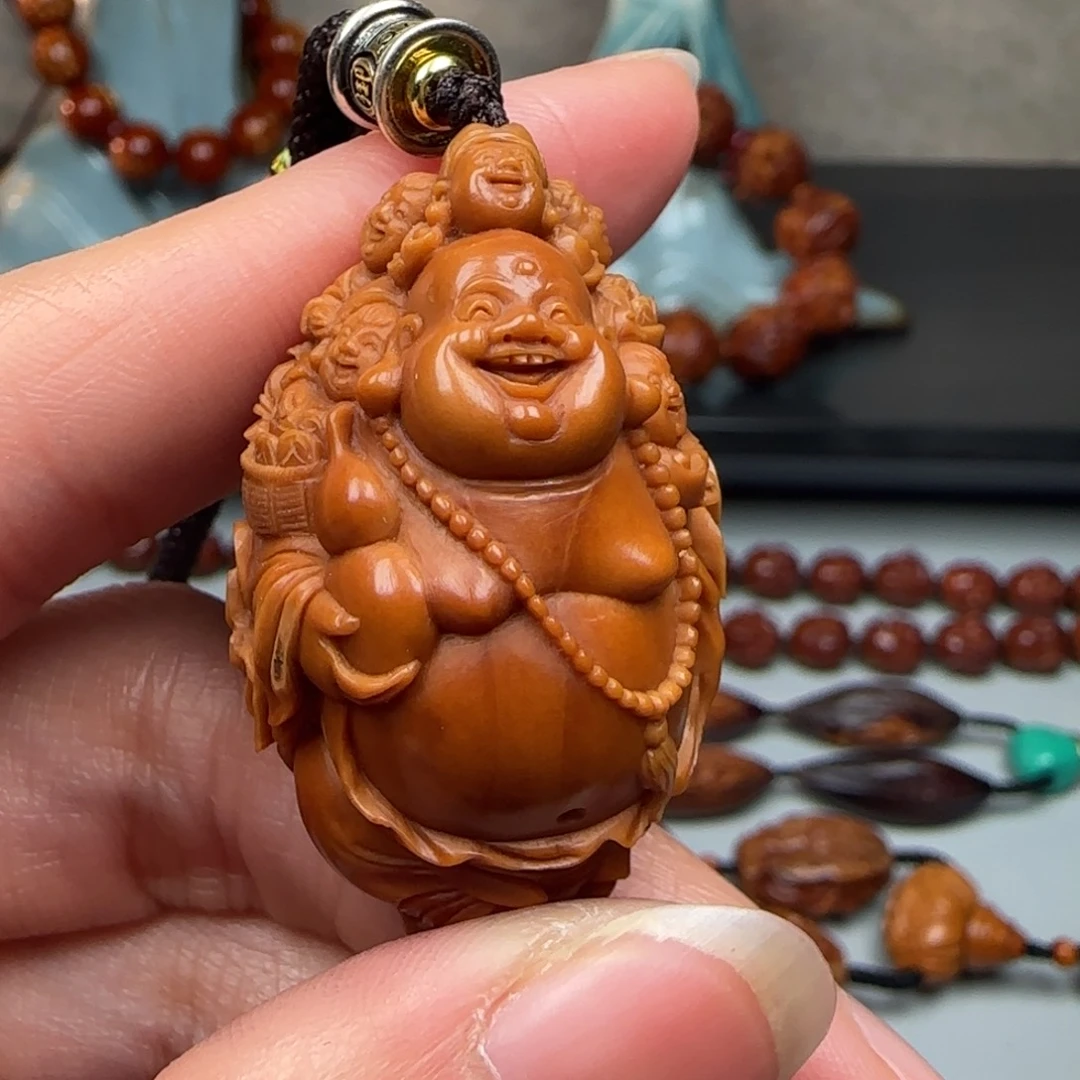 橄榄核手串/手链2.6尺寸九子弥勒单子