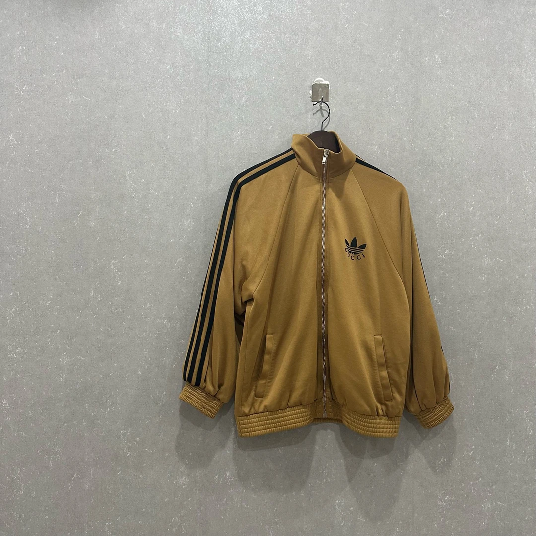99新 GUCCI/古驰 联名款SS23纯色印花拉链立领夹克M码003797