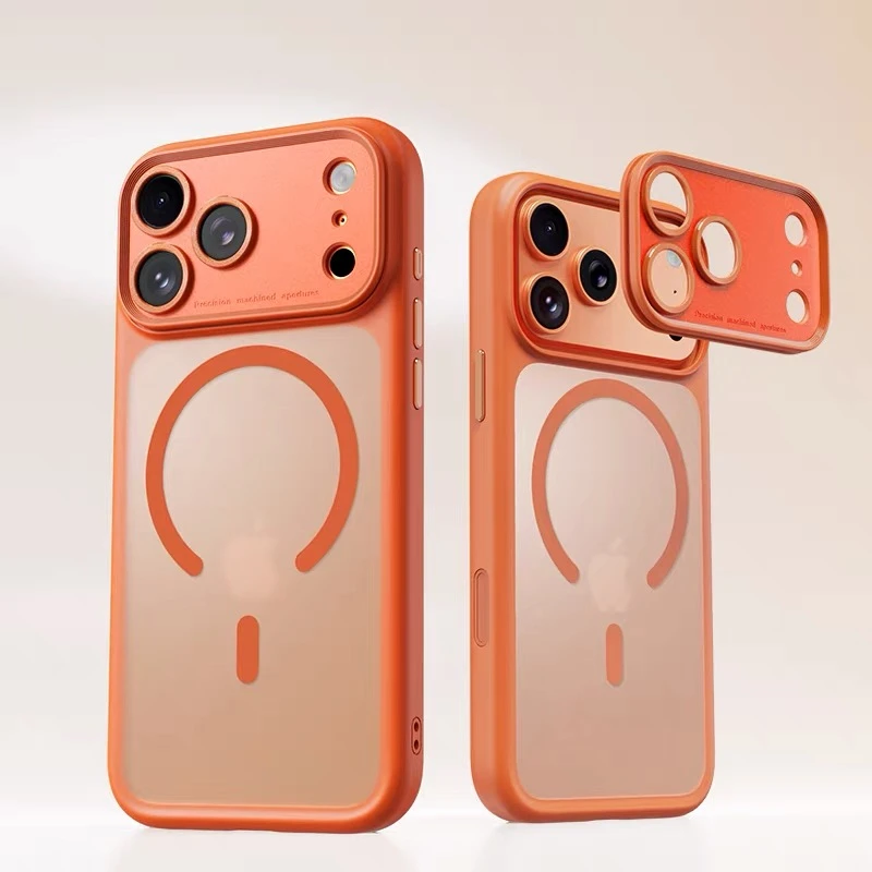 适用iphone17promax手机壳镜头可拆卸磨砂苹果17pro防摔保护套