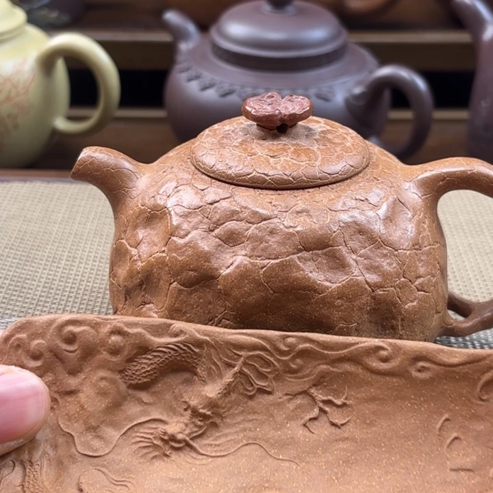 茶壶紫砂灵芝供春老段泥原矿
