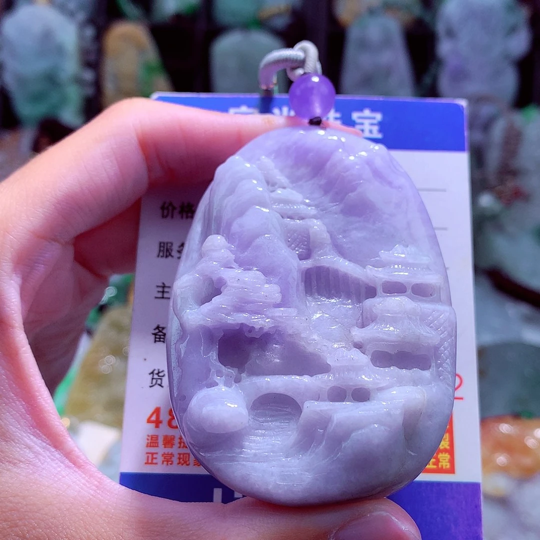 颈饰未镶嵌翡翠天然