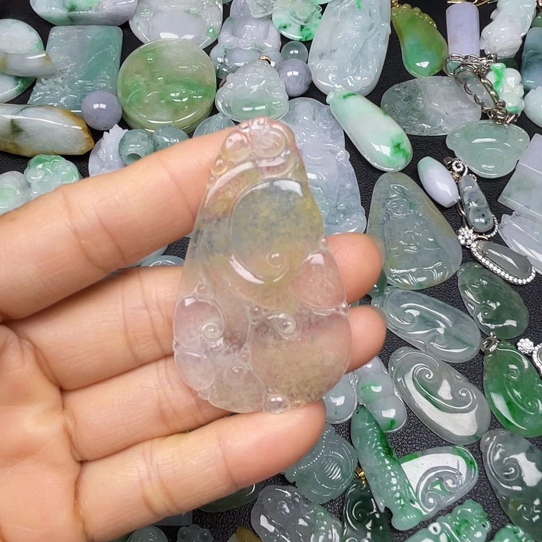 颈饰未镶嵌翡翠焱*翡翠吊坠