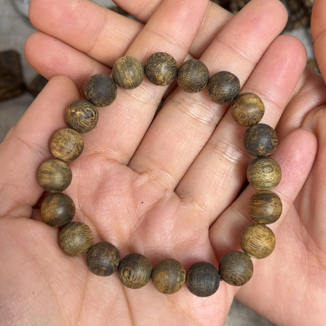 沉香手串奇楠九九沉1.0单圈