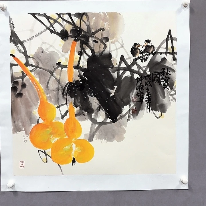 国画亲笔手绘放心去藏