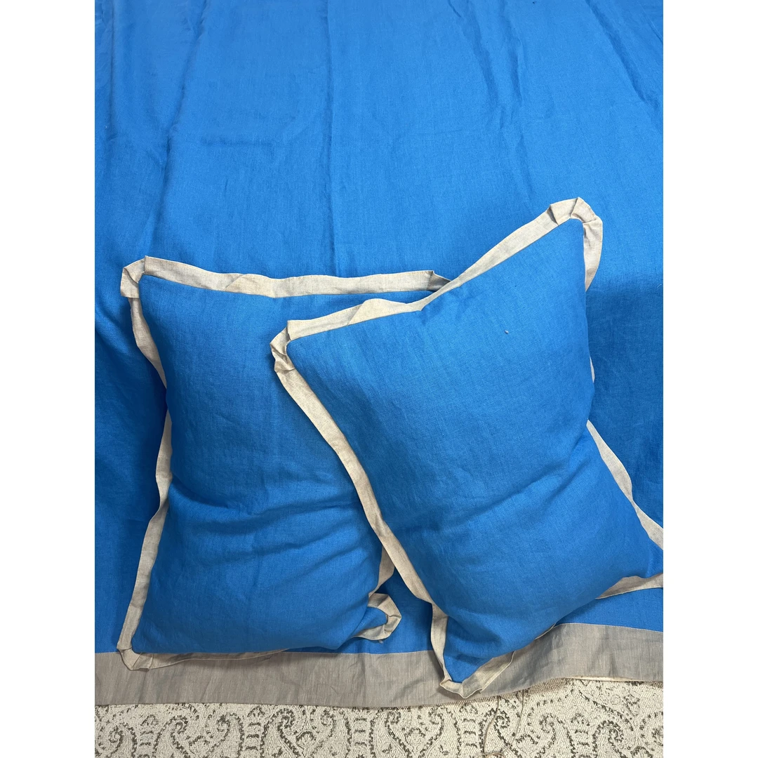 <惊鸿>重磅汉麻雨露立体拼接叉角单个大床盖巨厚