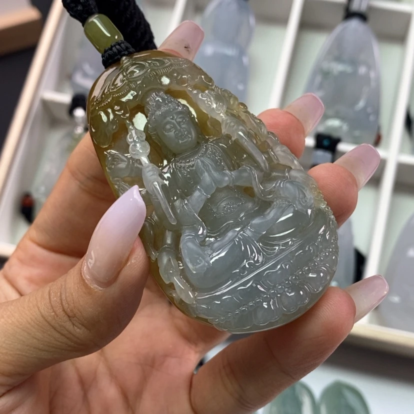 【闪购商品】颈饰未镶嵌翡翠葫***身翡翠