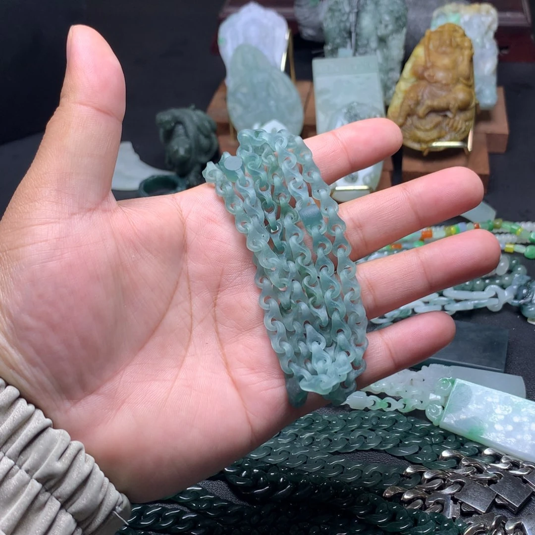 电***宝定制翡翠未镶嵌翡翠