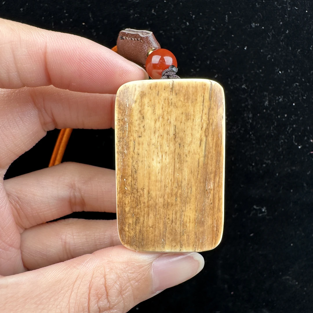 P4126天然猛犸牙 肥皂 无事牌 27*43*20mm支持鉴定 假一罚四