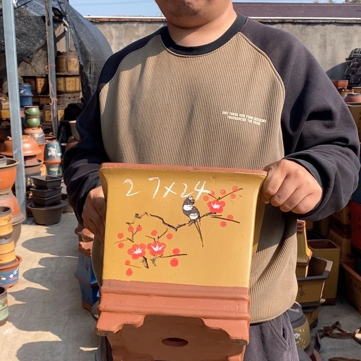 紫砂花盆盆栽花卉苗木