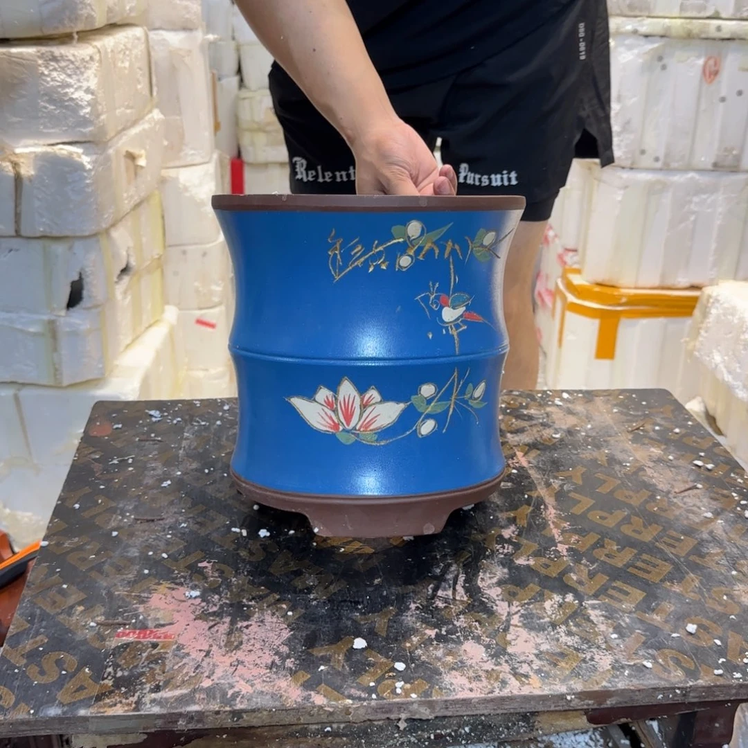 紫砂花盆口径16.18口径