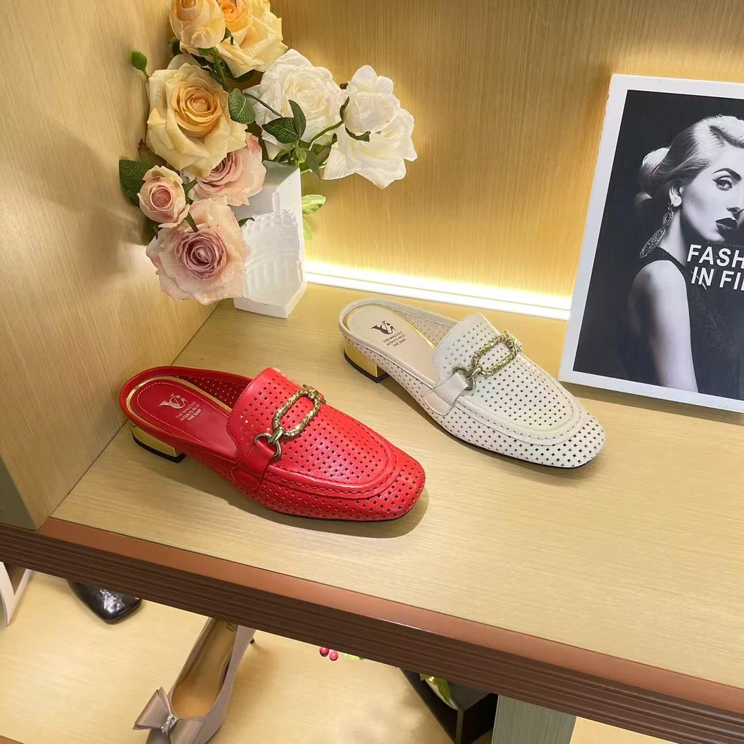 1369【夏季】牛皮版欧洲站2025气质法式头层皮单鞋A【3CM】