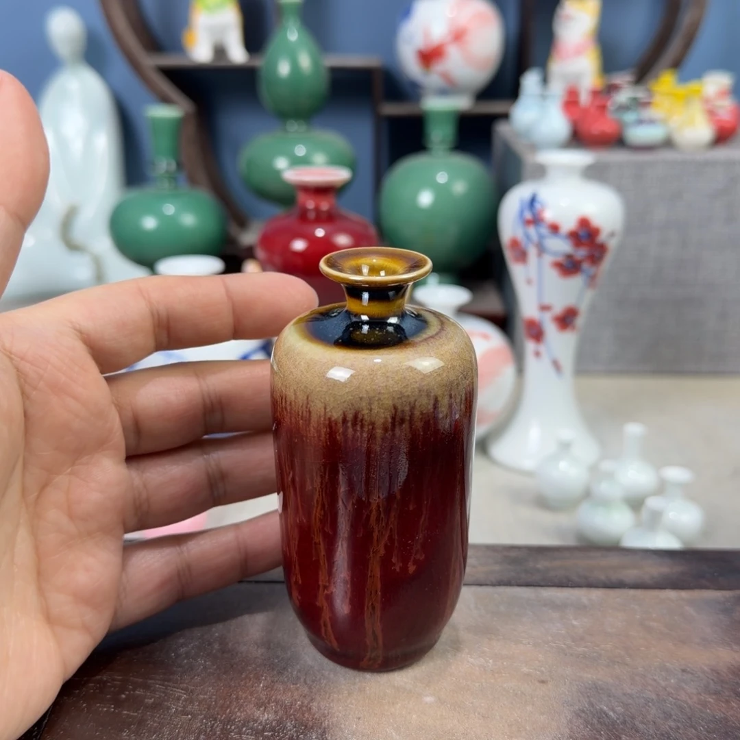 陶瓷手工小花器摆件