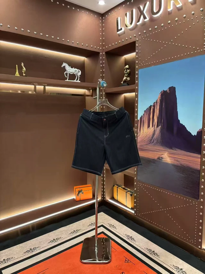 男士轻奢夏季短裤男款休闲裤时尚重工高奢经典潮流短裤yu