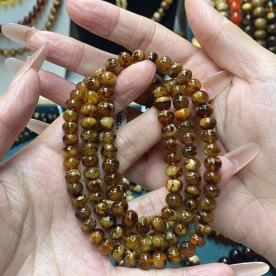 慢***呦琥珀未镶嵌裸石7m蜜蜡