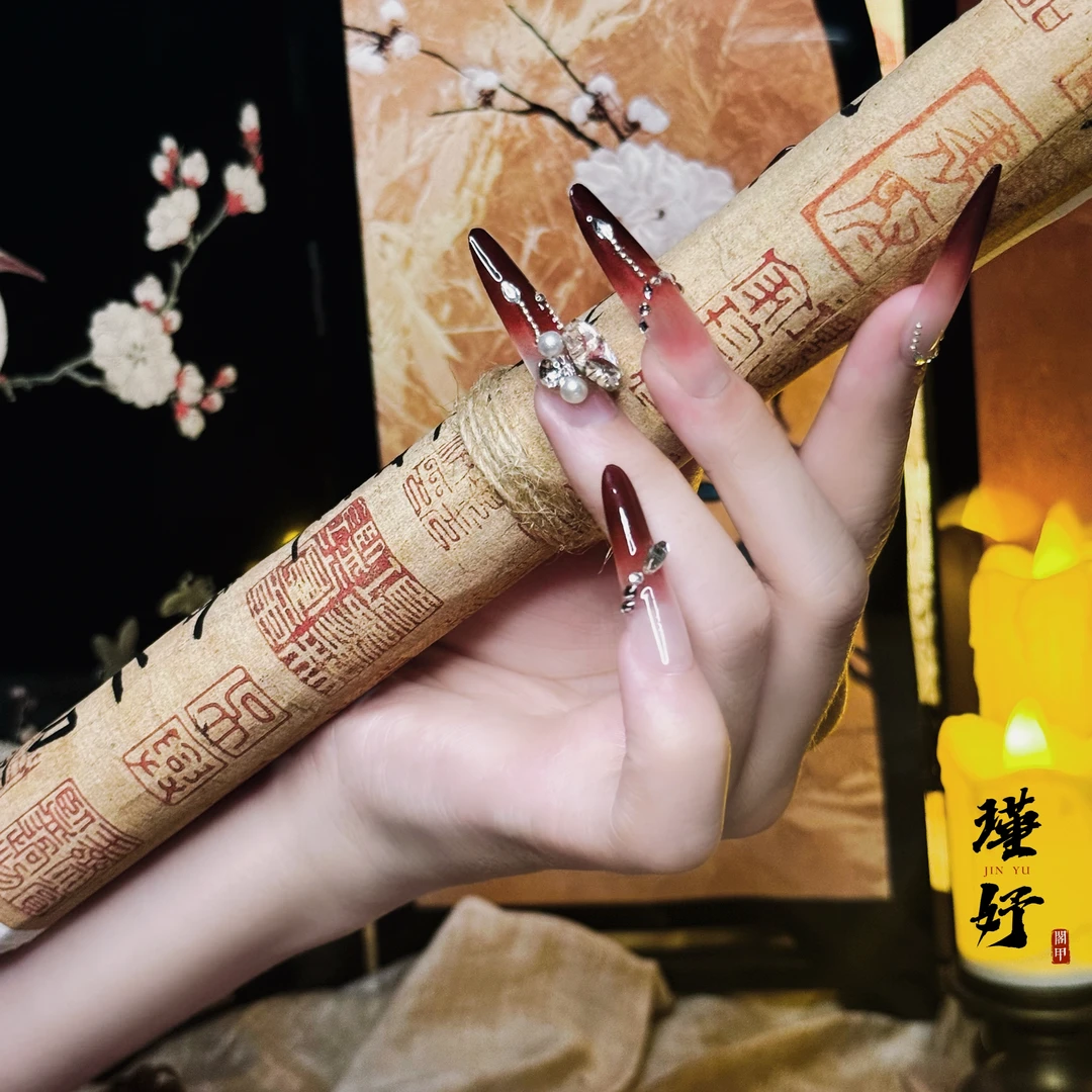 瑾妤·閣甲【红鸾心动】华子纯手工定制穿戴甲