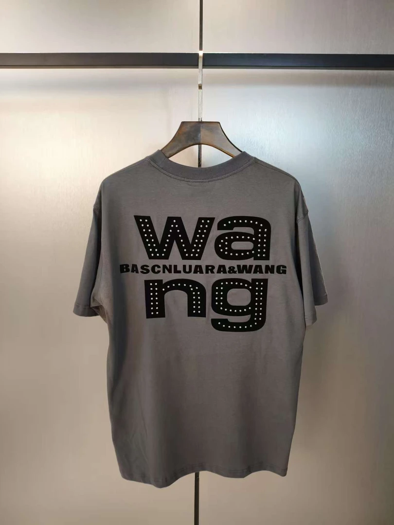 【大王半袖】重磅潮牌宽松百搭男女同款 小领口美式半袖T恤8208