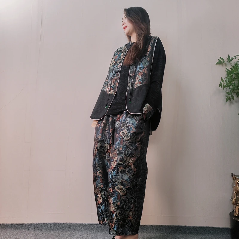 100-300盼熙家女装合集中式印花民族风提花复古