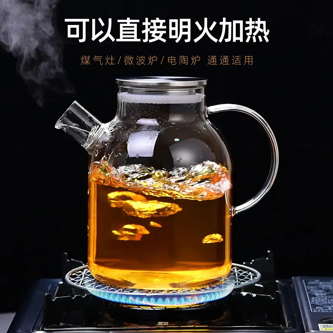 玻璃冷水壶耐高温养生壶家用防爆夏天冰箱浇水壶明火电陶炉煮茶
