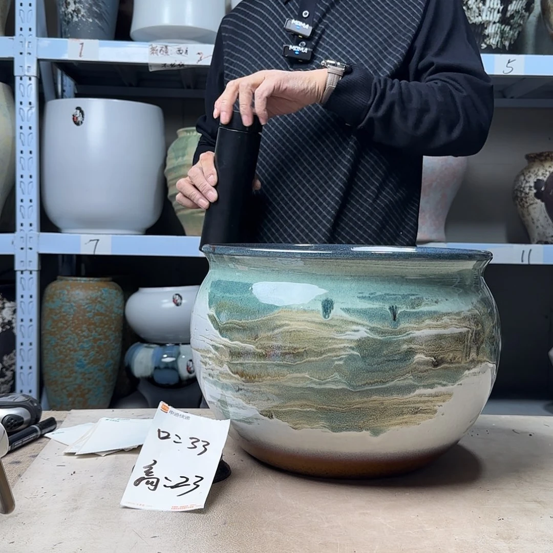 紫砂花盆尺寸33@23