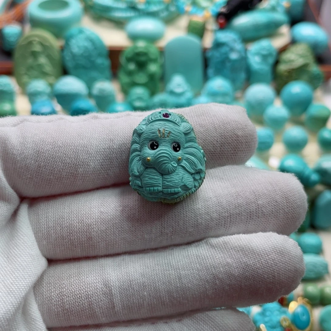 绿松石珠宝奇石未镶嵌