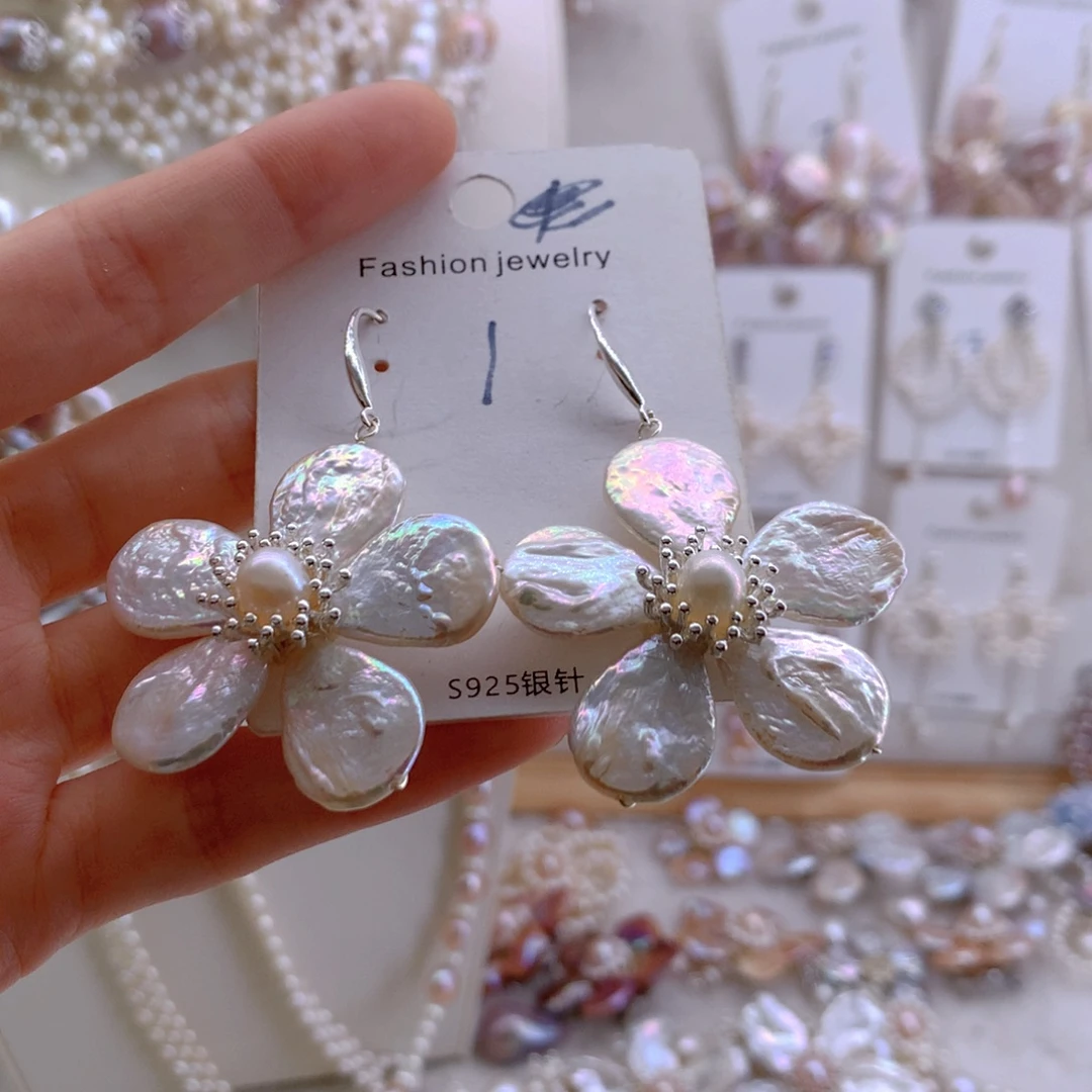 耳环淡水珍珠未镶嵌