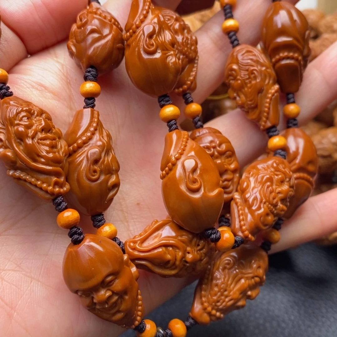 手串橄榄核十八罗汉脖挂