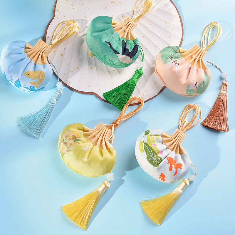 宫廷锦缎香包香囊袋子空袋香包随身古风荷包汽车挂件束口香囊包