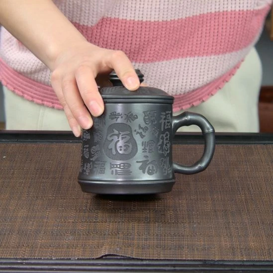 茶杯紫砂原矿紫砂