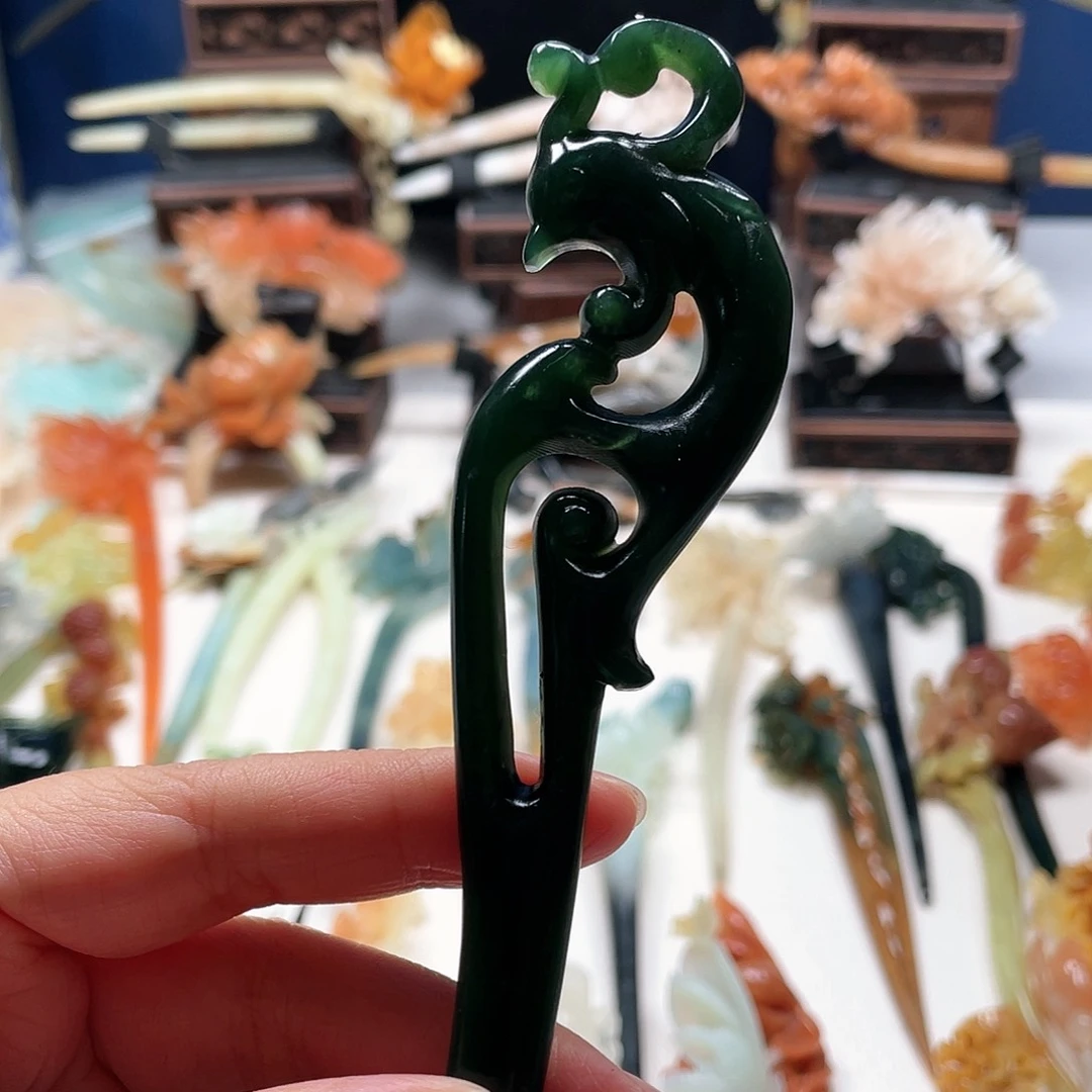 【闪购商品】未镶嵌岫玉发饰