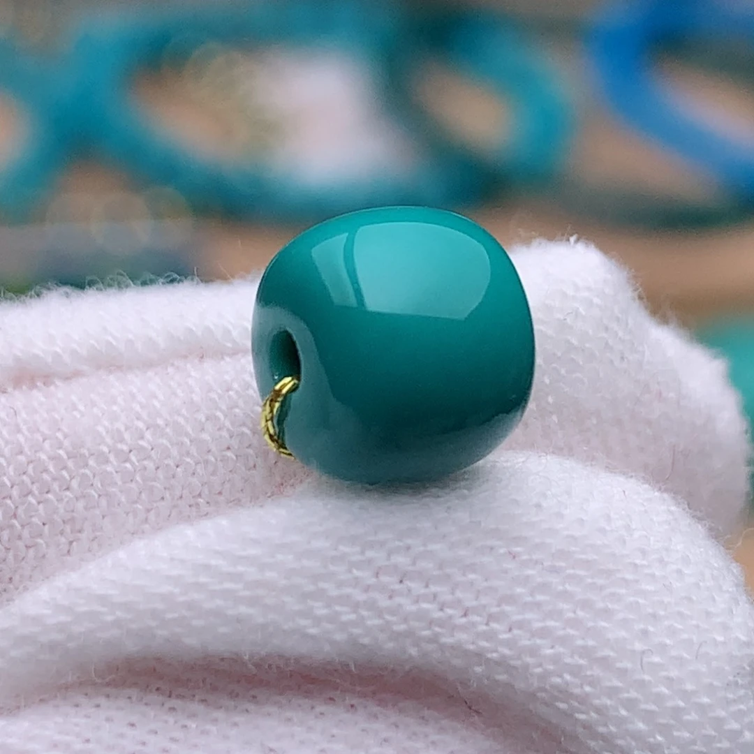 未镶嵌绿松石珠宝奇石7.8mm