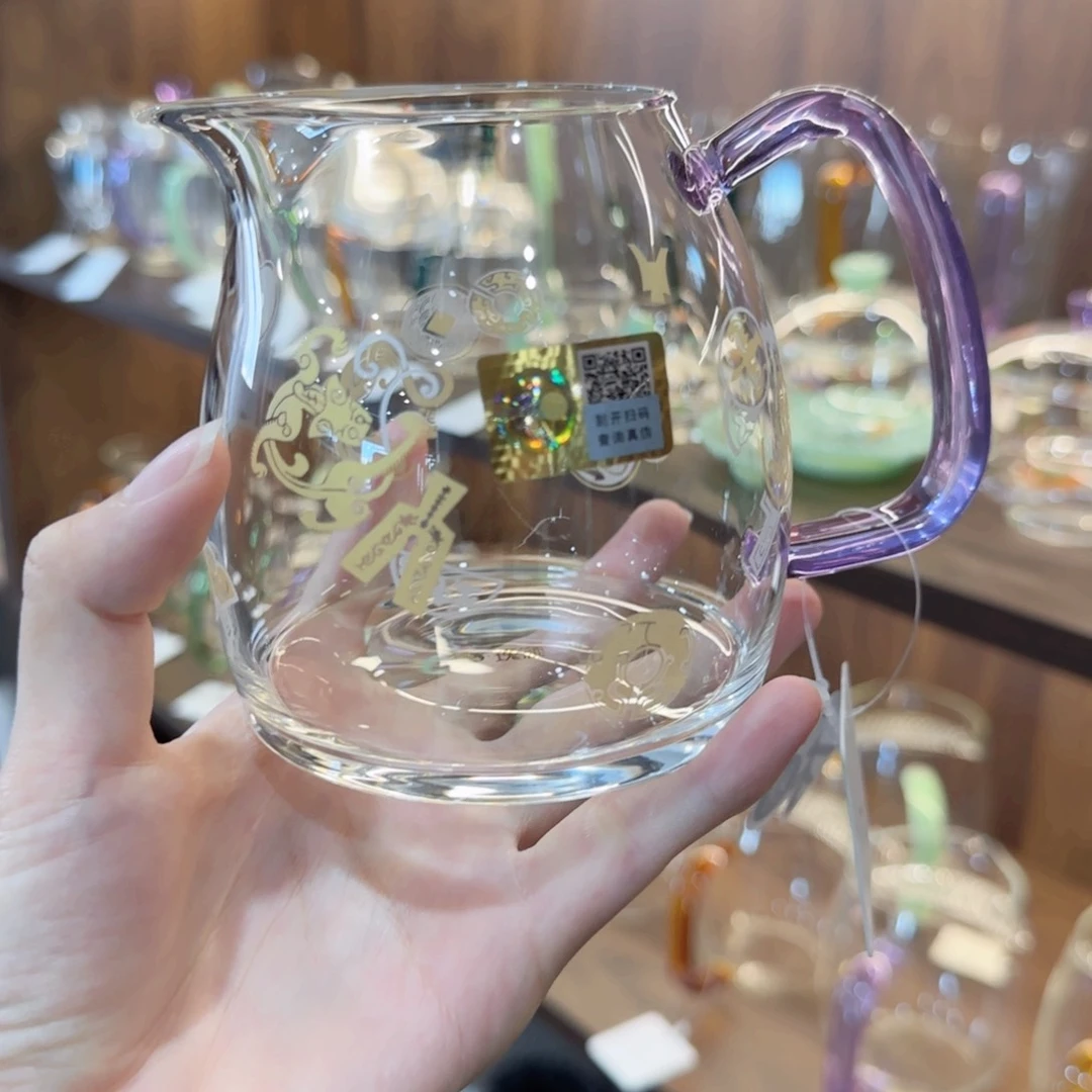 禾器瑞币纹泰然浅紫色