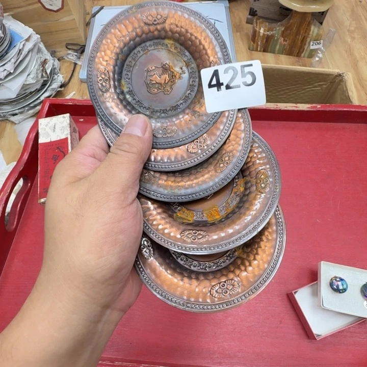 有***气瓷片工艺品摆件瓷器摆件正能量