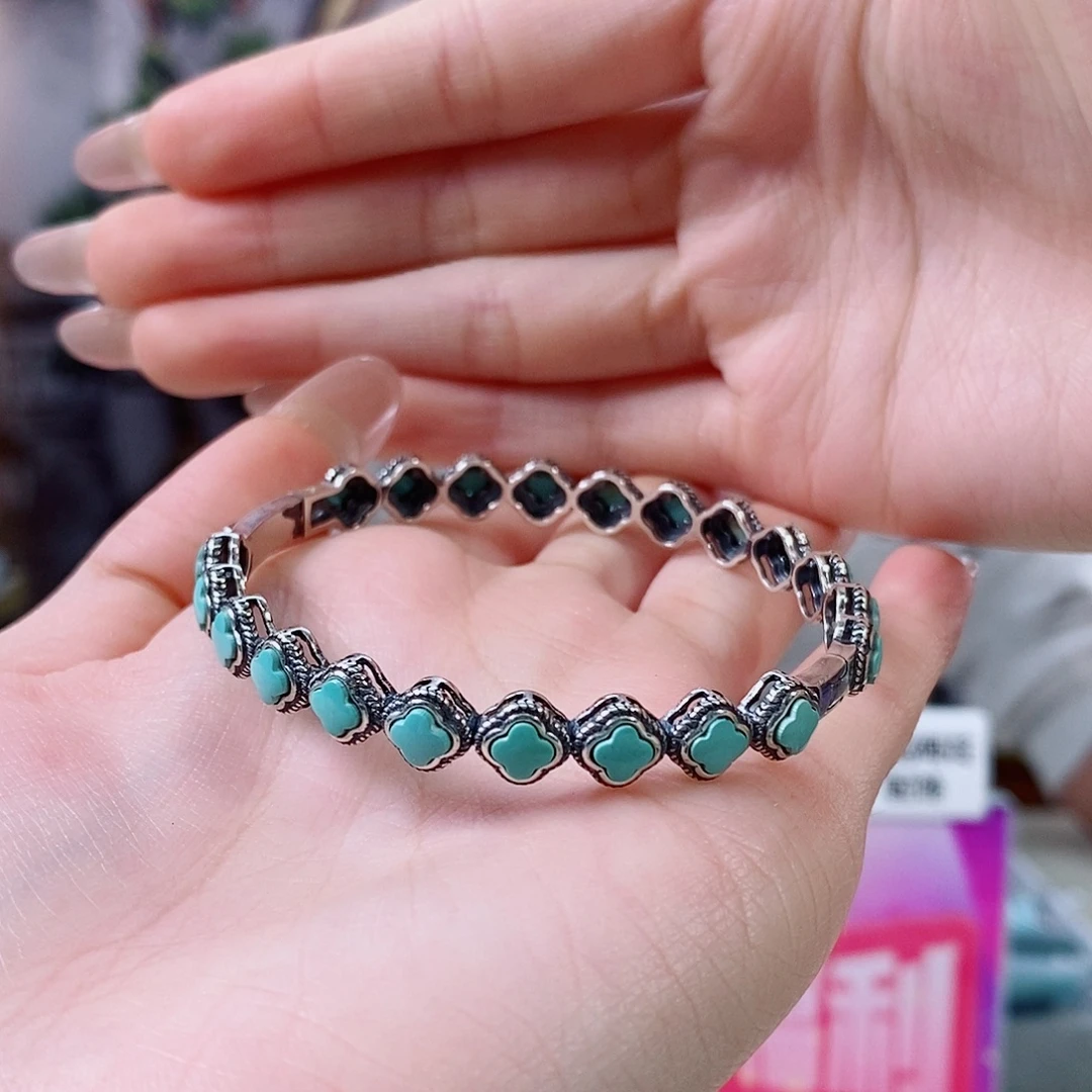 绿松石银S925镶嵌珠宝奇石