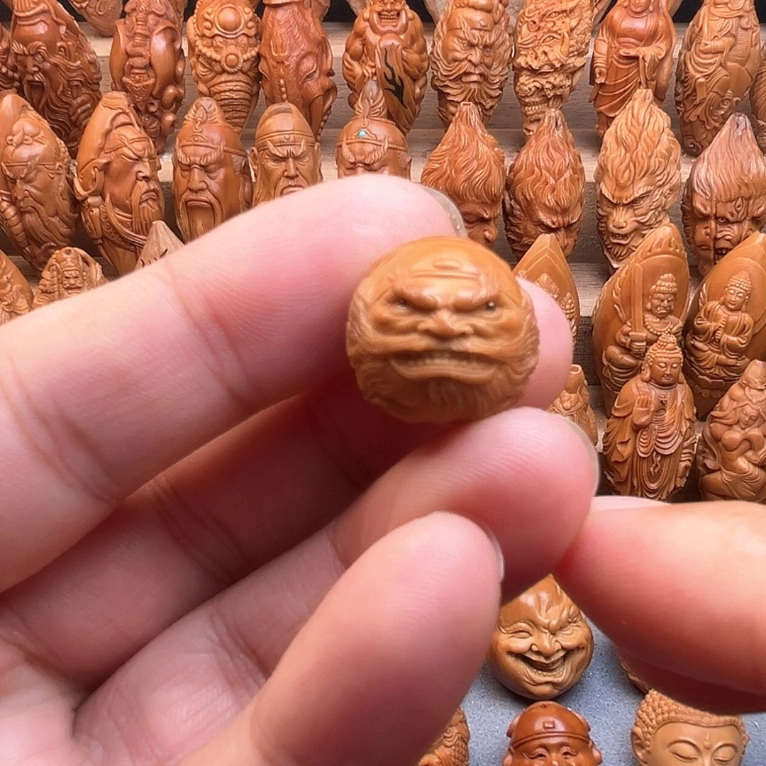 猴头核桃吊坠18钟馗