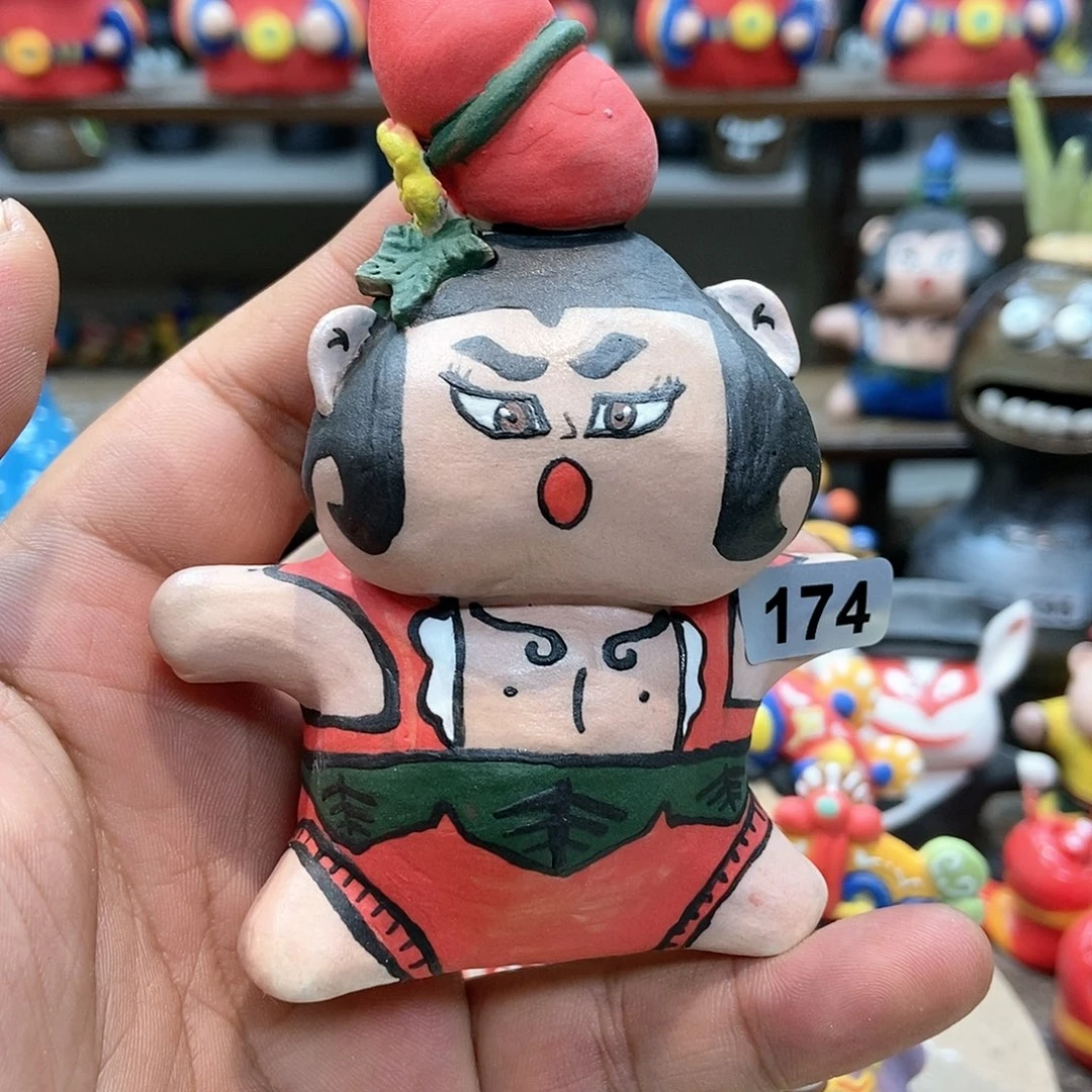 摆件直播间手工抽象陶瓷摆件174