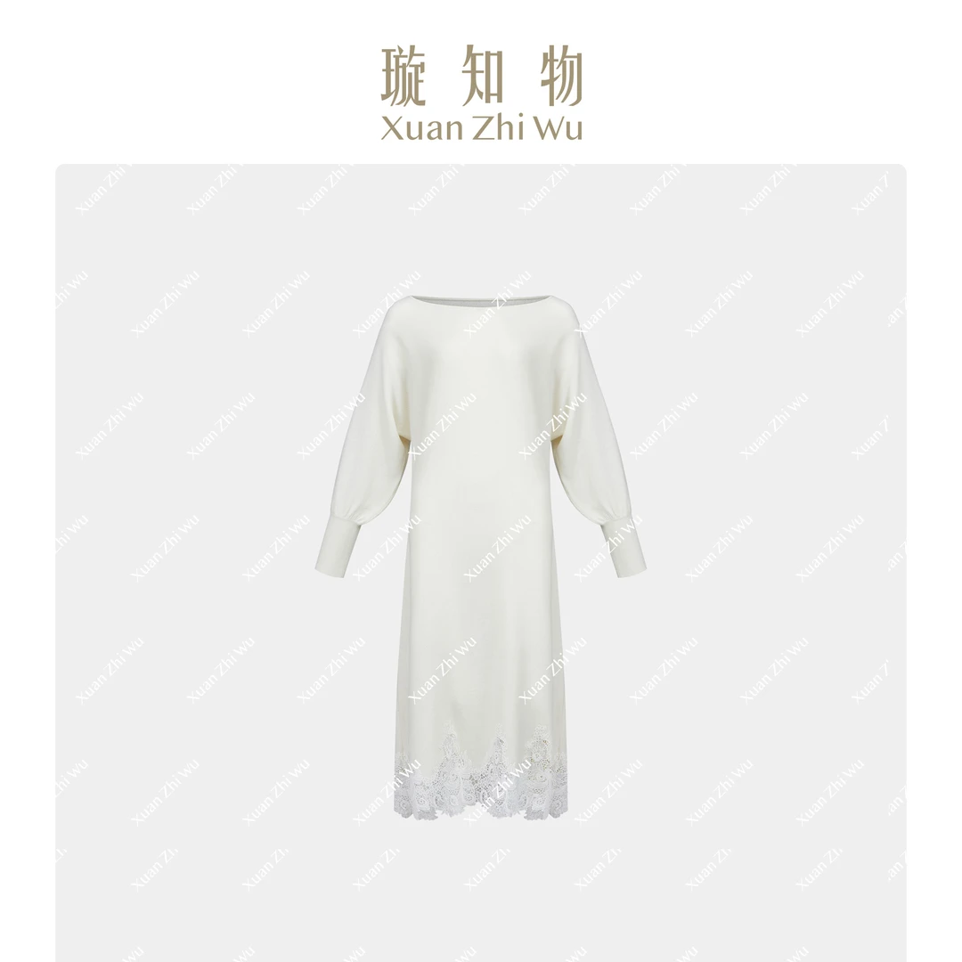 米亚米亚连衣裙 1OO山羊绒简约轻奢舒适秋冬优雅王璇原创设计