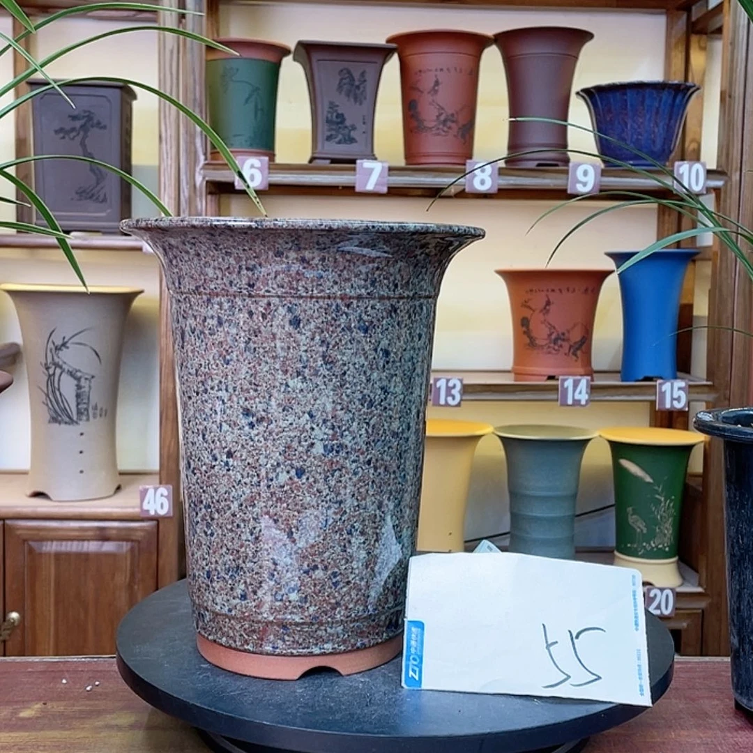 【闪购商品】紫砂花盆清*渊兰花752554485555547855