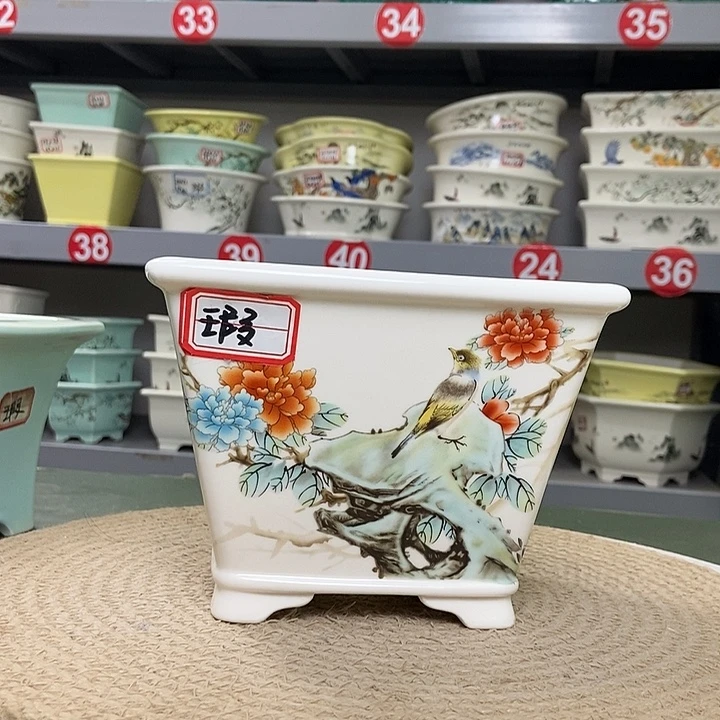 紫砂紫砂花盆6789