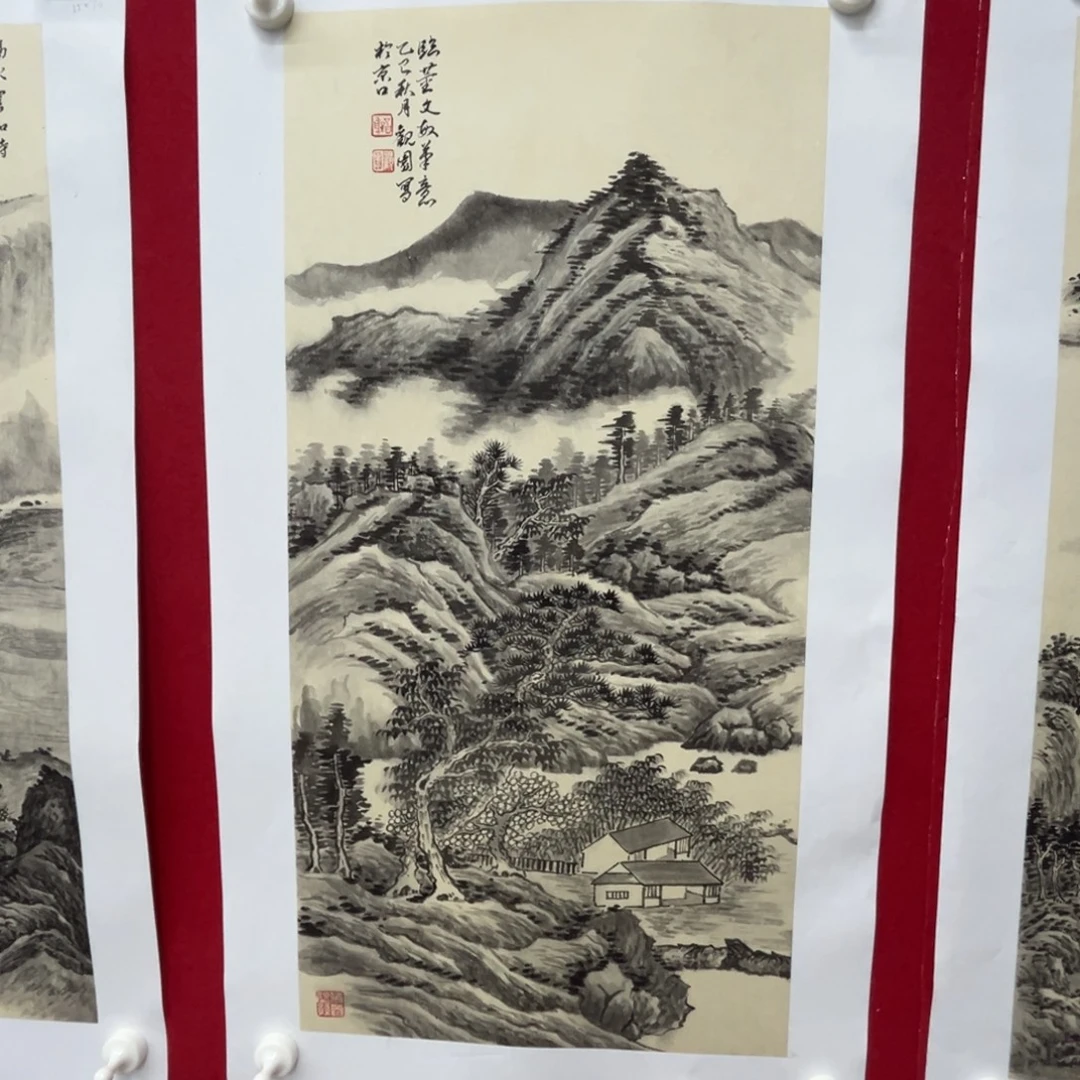 国画绘画作品多次参加全国6835